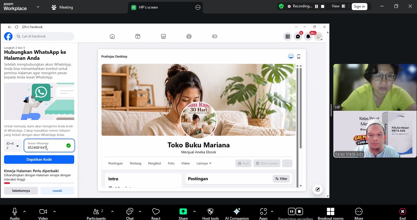 Privat Meta Ads Online Peserta dari Balikpapan